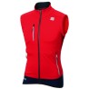 Тёплая разминочная безрукавка Sportful Apex WS Vest красная